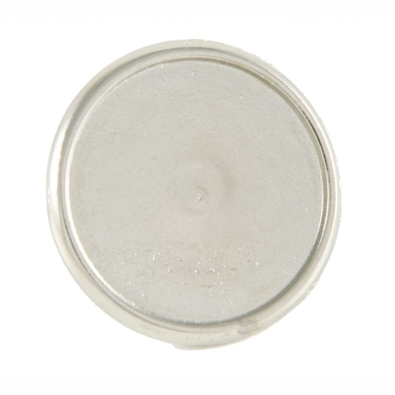 Premium Badge Blank round 18mm silver clutch fitting